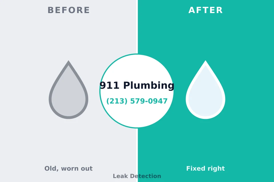 Before and after: plumbing repair Tinley Park, IL